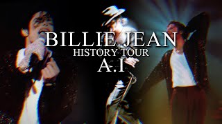 Michael Jackson  Billie Jean  HIStory Tour AI [upl. by Adalard]