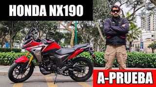 Honda NX190  CB200X  APrueba  Test Drive  Review [upl. by Lief]