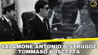 Salamone Antonio attacca Tommaso Buscetta al MAXIPROCESSO [upl. by Akinet214]