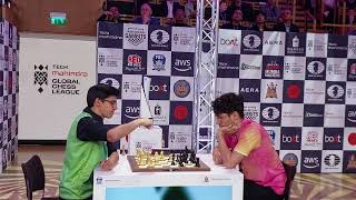 Anish Giri vs Alireza Firouza Final Match Global Chess League [upl. by Irtimd]