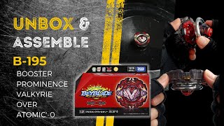 Unboxing amp Assemble B195 Prominence Valkyrie Over Atomic  Takara Tomy Beyblade Burst DB [upl. by Elizabeth]