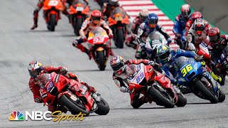 MotoGP Styria Grand Prix  EXTENDED HIGHLIGHTS  8821  Motorsports on NBC [upl. by Jansson]