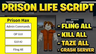 NEW BEST Prison Life Script Pastebin  ROBLOX Kill All Fling All amp More [upl. by Showker800]