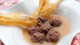 Receta de albóndigas de ternera en caldo  Karlos Arguiñano [upl. by Kaz]