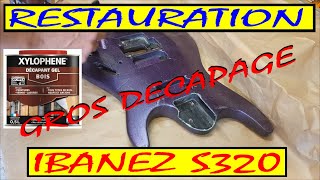 Restauration Ibanez S320problème de peinture et problème daction [upl. by Eitsirhc323]