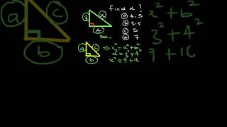 Pythagoras theorem explained shorts maths geometry pythagorastheorem [upl. by Babb]