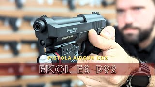 Pistola Ekol ES P92 Airgun Mais forte que a C11 [upl. by Delaney]