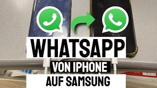 📱 WhatsApp von iPhone auf samsung Android übertragen mit wutsapper [upl. by Ynafets]