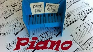 Origami  Papiroflexia Piano muy fácil [upl. by Latimer]