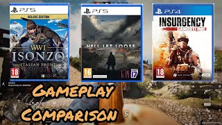 Isonzo vs Hell Let Loose vs Insurgency Sandstorm PS5 Gameplay Comparison [upl. by Phyllys]