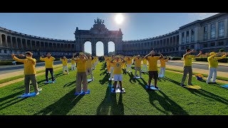 Falun Gong practitioners gathered in Brussels in Sep 2024 [upl. by Analeh]