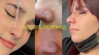 Nose Piercings  Does it hurts😲👃💉 [upl. by Daphna]