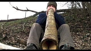 How to make a Bushcraft Didgeridoo  Bauanleitung für ein Bushcraft Didgeridoo [upl. by Mchenry]