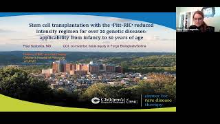 Webinar Rationale for ReducedIntensity Conditioning RIC Transplantation in Krabbe Disease [upl. by Remark862]