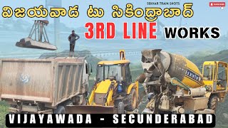 Vijayawada  Secunderabad 3 Rd Line Works railway [upl. by Lucia]