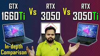 In Depth Comparison of 1660Ti vs 3050  3050 vs 3050Ti  rtx 3050 vs gtx 1660ti [upl. by Aivlys]