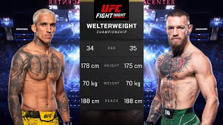 Charles Oliveira vs Conor McGregor Full Fight  UFC 5 Fight Night [upl. by Natfa746]