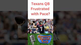 CJ Stroud Frustrated with Texans Pace [upl. by Anita]