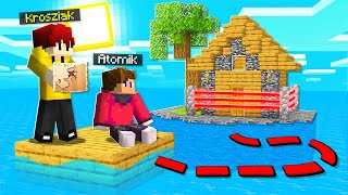 ODKRYŁEM TAJEMNICZĄ WYSPĘ na OCEANIE w MINECRAFT [upl. by Ahsiam496]