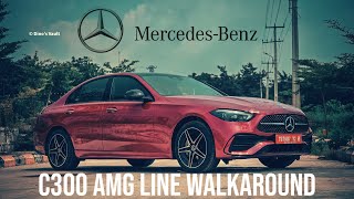 Mercedes Benz C300 AMG Line Walkaround Review  Price Mileage Power Torque Safety [upl. by Hillhouse]