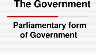 parliamentary system explain what is parliamentary form of government  explain in Urdu and Hindi [upl. by Niras437]