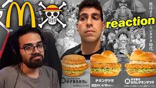 Dario Moccia reaction a FOIS in GIAPPONE per i PANINI di ONE PIECE di MCDONALD [upl. by Kimberlee561]