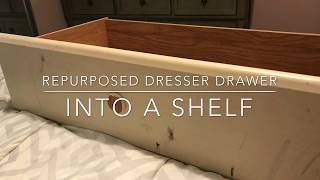 Simple DIY  repurposed dresser drawer [upl. by Ronnoc]