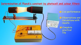 Determination of Plancks Constant using Photocell and Colour filters [upl. by Berky829]