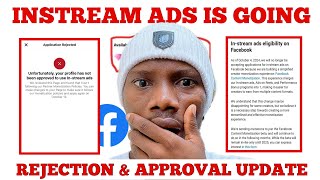 Instream Ads Rejected Without Application  The Future Of Making Money on Facebook [upl. by Grazia]