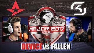 Astralis Device vs SK Fallen Quarter Finals  KRAKOW MAJOR 2017 [upl. by Alla469]