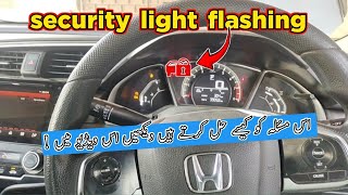 2019 Honda civic starting problem  2020 Honda civic security light flashing problem solved [upl. by Arianna]