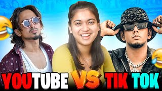 YouTube Vs Tiktok Again  😳  saloniyaapa [upl. by Xonk]