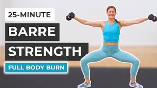 25Minute Barre Workout At Home Sculpt and Strength [upl. by Fawn656]