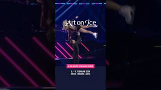 Are you ready for Alexa Knierim amp Brandon Frazier at Art on Ice 💙⛸️ figureskating figureskater [upl. by Rennob972]