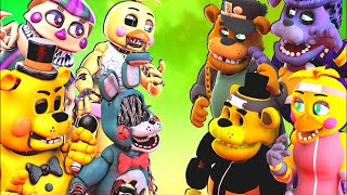 SFM FNaF Hoaxes vs Anime Animatronics [upl. by Rednave]