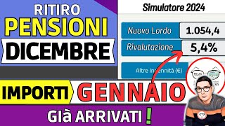 ✅ PENSIONI ➜ RITIRO DICEMBRE 2023 TREDICESIMA  SIMULATORE AUMENTI GENNAIO 2024 📈 ESEMPI IMPORTI [upl. by Eecyak]