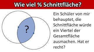 Schnittfläche zweier Kreise [upl. by Talyah]