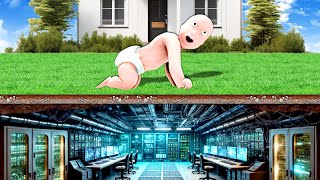 BABY FINDS SECRET BUNKER UNDER HOUSE  Whos Your Daddy [upl. by Ronoel933]