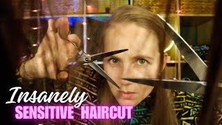 ASMR INSANELY Sensitive Haircut  FEEL It in Your Ears [upl. by Ettie]