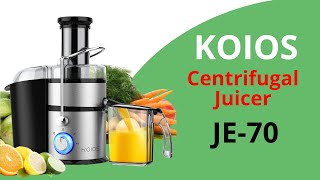 KOIOS Centrifugal Juicer Machines JE 70  Best Centrifugal Juicer Machines Reviews [upl. by Tor217]