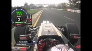 Kimi Raikkonen onboard last Lap  Australia 2013 [upl. by Essej]