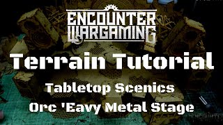 MDF Build Tutorial  Orc Eavy Metal Stage  Tabletop Scenics [upl. by Nihsfa964]