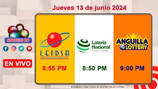 Lotería Nacional LEIDSA y Anguilla Lottery en Vivo 📺│Jueves 13 de junio 2024855 PM [upl. by Sheline198]