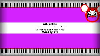 Music MIDI Clubsterp but Amin note Chord  983 notes  Made by Me [upl. by Iridis]