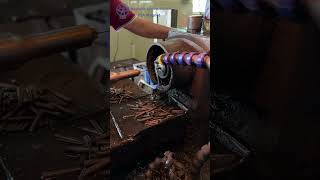 Neodymium Magnet Production Converting Cylindrical Magnets to RingShaped through Hole Punching [upl. by Niatsirk718]