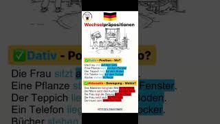 🇩🇪Dativ oder Akkusativ🇩🇪 deutsch deutschkurs estudealemãocomigo [upl. by Cassandre]