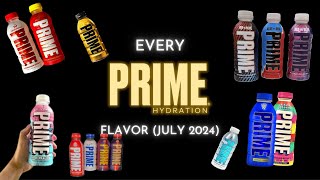 Every Prime Hydration Flavor Ever Created July 2024 Updated Edition [upl. by Ainerol]