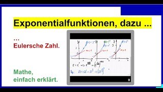 Exponentialfunktion Wachstum Eulersche Zahl Wiederholung [upl. by Niwdla]