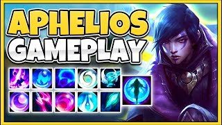 WTF NEW CHAMPION APHELIOS IS AN ABSOLUTE MONSTER THIS IS 100 NOT FAIR  League of Legends [upl. by Markowitz]