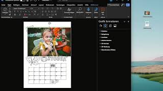 Bastelkalender Kinder Bilddateien in Word oder Pages einfügen [upl. by Hilary507]